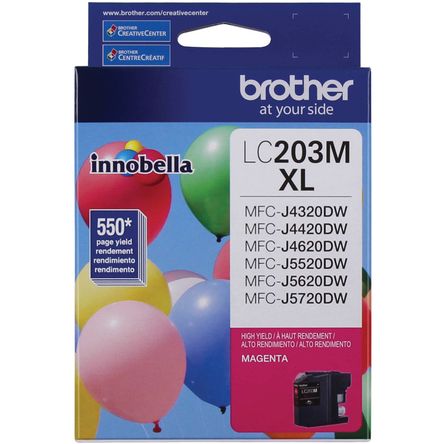 Cartucho de Tinta Magenta Brother Lc203M Innobella de Alta Capacidad Xl Series