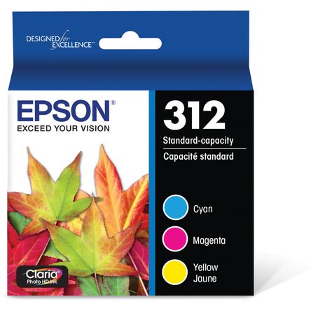 Multi Pack de Cartuchos de Tinta Epson T312 Cyan Magenta y Amarillo Claria Photo Hd con Sensormatic