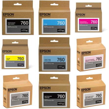 Kit de Cartuchos de Tinta Epson T760 Ultrachrome Hd