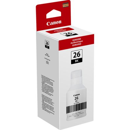 Tinta Negra Canon Gi 26 para Impresoras Maxify 6020 y 7020