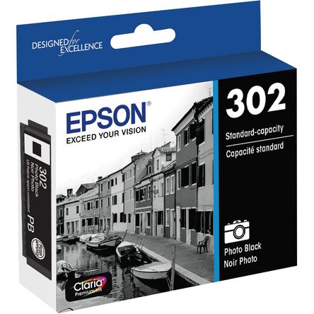 Cartucho de Tinta Epson Claria Premium 302 de Capacidad Estándar Negro Fotográfico