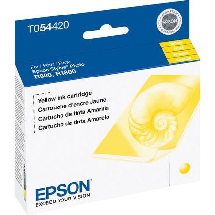 Cartucho de Tinta Amarilla Epson para Impresoras Stylus Photo R800 y R1800