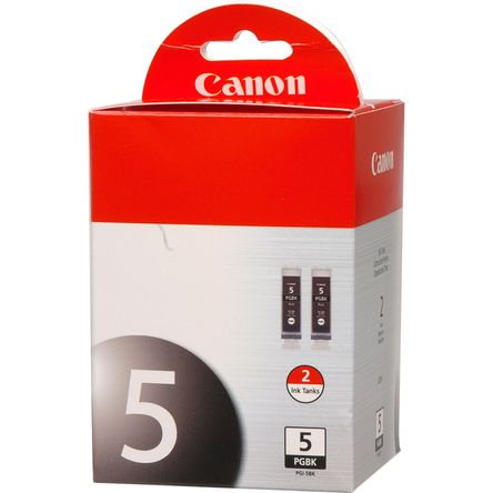 Twin Pack de Tanques de Tinta Negra Canon Pgi 5Bk Twin Pack de Tanques de Tinta Negra Canon Pgi 5Bk