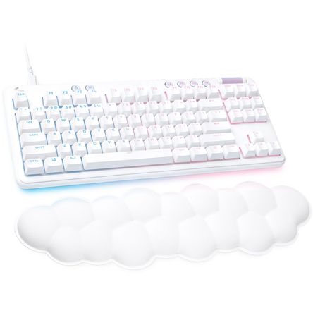 Teclado para Juegos Mecánico Logitech G G713 Blanco Mist Interruptores Gx Red