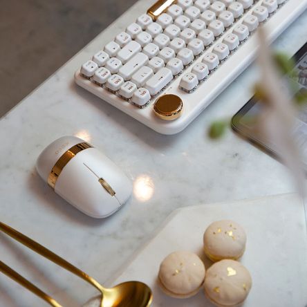 Mouse Inalámbrico Azio Izo Flor Blanca Mouse Inalámbrico Azio Izo Flor Blanca