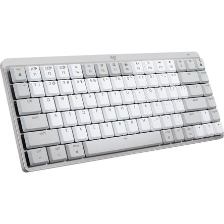 Teclado Inalámbrico Logitech Mx Mechanical Mini para Mac Gris Pálido Táctil Silencioso