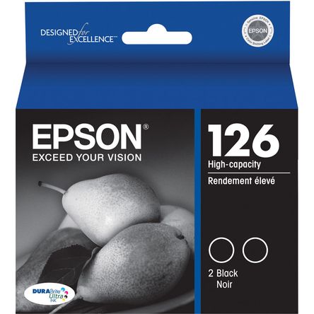 Cartuchos de Tinta Negra de Alta Capacidad Epson T126120 D2 126 Dual Pack