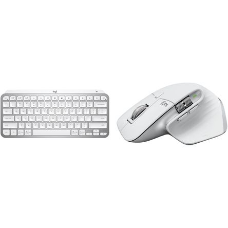 Set de Teclado Inalámbrico Logitech Mx Keys Mini y Mouse Mx Master 3S Gris Pálido