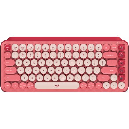 Teclado Mecánico Inalámbrico Bluetooth Logitech Pop Keys Heartbreaker Rose