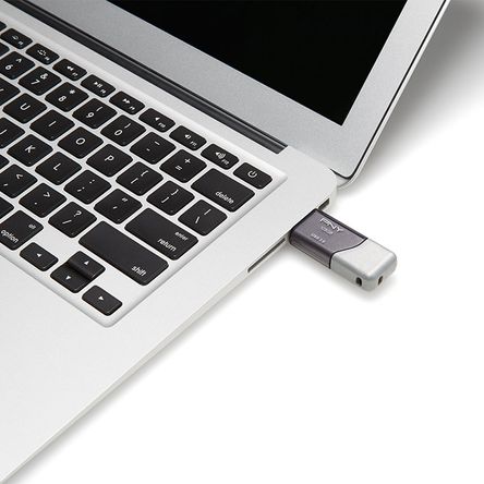 Unidad Flash Usb 3.0 Pny Turbo Attaché 3 de 128Gb Gris