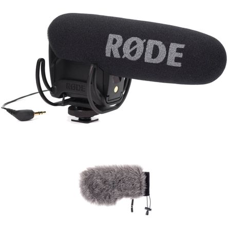 Kit de Micrófono de Cañón Rode Videomic Pro Montado en Cámara con Protector de Viento Personalizado