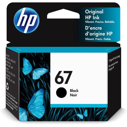 Cartucho de Tinta Negra Hp 67 para Impresoras Selectas Envy y Deskjet