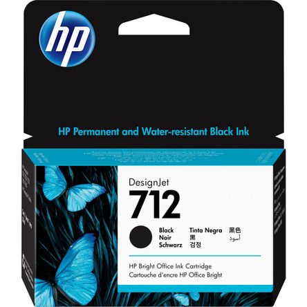 Cartucho de Tinta Negra Hp 712 de Capacidad Estándar 38Ml Cartucho de Tinta Negra Hp 712 de Capacidad Estándar 38Ml