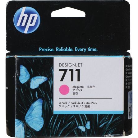 Cartucho de Tinta Hp 711 Magenta 29Ml Paquete de 3