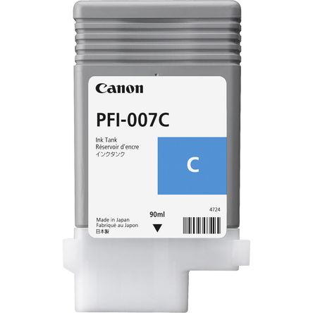 Cartucho de Tinta Cian Canon Pfi 007C 90Ml