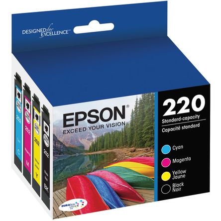 Multi Pack de Cartuchos de Tinta Epson T220 Durabrite Ultra Negro y Color