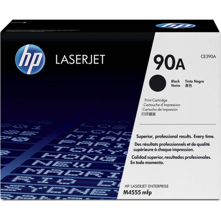 Cartucho de Tóner Hp 90A Black Laserjet con Tecnología de Impresión Inteligente Cartucho de Tóner Hp 90A Black Laserjet con Tecnología de Impresión Inteligente