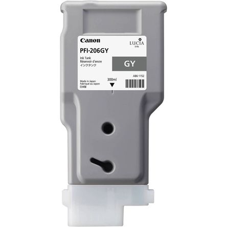 Cartucho de Tinta Canon Pfi 206 Gray 300 Ml