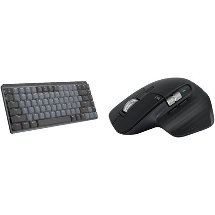 Set de Teclado Inalámbrico Logitech Mx Mechanical Mini y Mouse Mx Master 3S Interruptores Táctiles