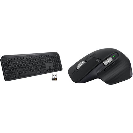 Set de Teclado Inalámbrico Logitech Mx Keys y Mouse Mx Master 3S Negro