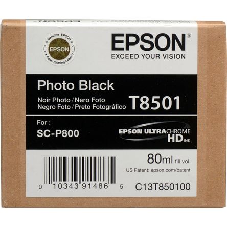 Cartucho de Tinta Epson T850100 Ultrachrome Hd Photo Black 80 Ml