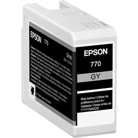 Cartucho de Tinta Epson 770 Ultrachrome Pro10 Gray 25Ml