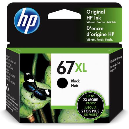 Cartucho de Tinta Negra Hp 67Xl de Alto Rendimiento para Impresoras Selectas Envy y Deskjet