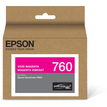 Cartucho de Tinta Epson Ultrachrome Hd T760 Magenta Vivo