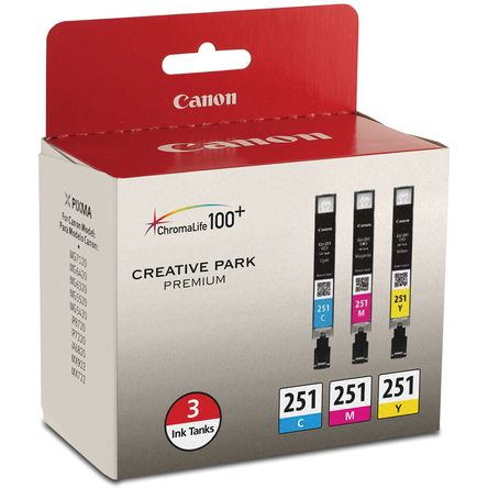 Set de Tinta Canon Cli 251 de 3 Cartuchos