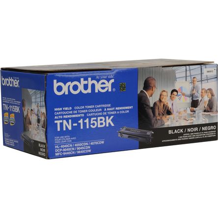 Cartucho de Tóner Negro de Alto Rendimiento Brother Tn 115Bk