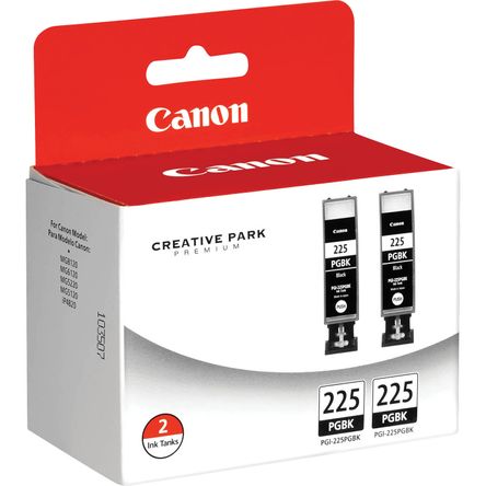 Twin Pack de Cartuchos de Tinta Negra Canon Pgi 225