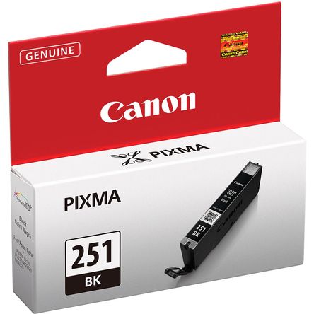 Cartucho de Tinta Negra Canon Cli 251Bk de Capacidad Estándar