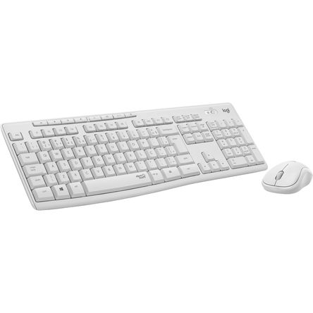 Combo de Teclado y Mouse Inalámbricos Logitech Mk295 Silent Blanco