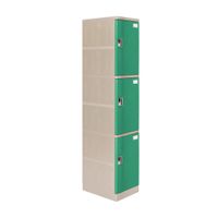 Casillero Maletek Modelo LP103 Verde de Metal con 3 Puertas