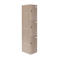 Casillero Maletek Locker Abs LP103 Gris de 3 Puertas