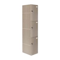 Casillero Maletek Modelo LP103 Gris de Metal con 3 Puertas