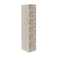 Casillero Maletek Modelo Locker Gris de 6 Puertas