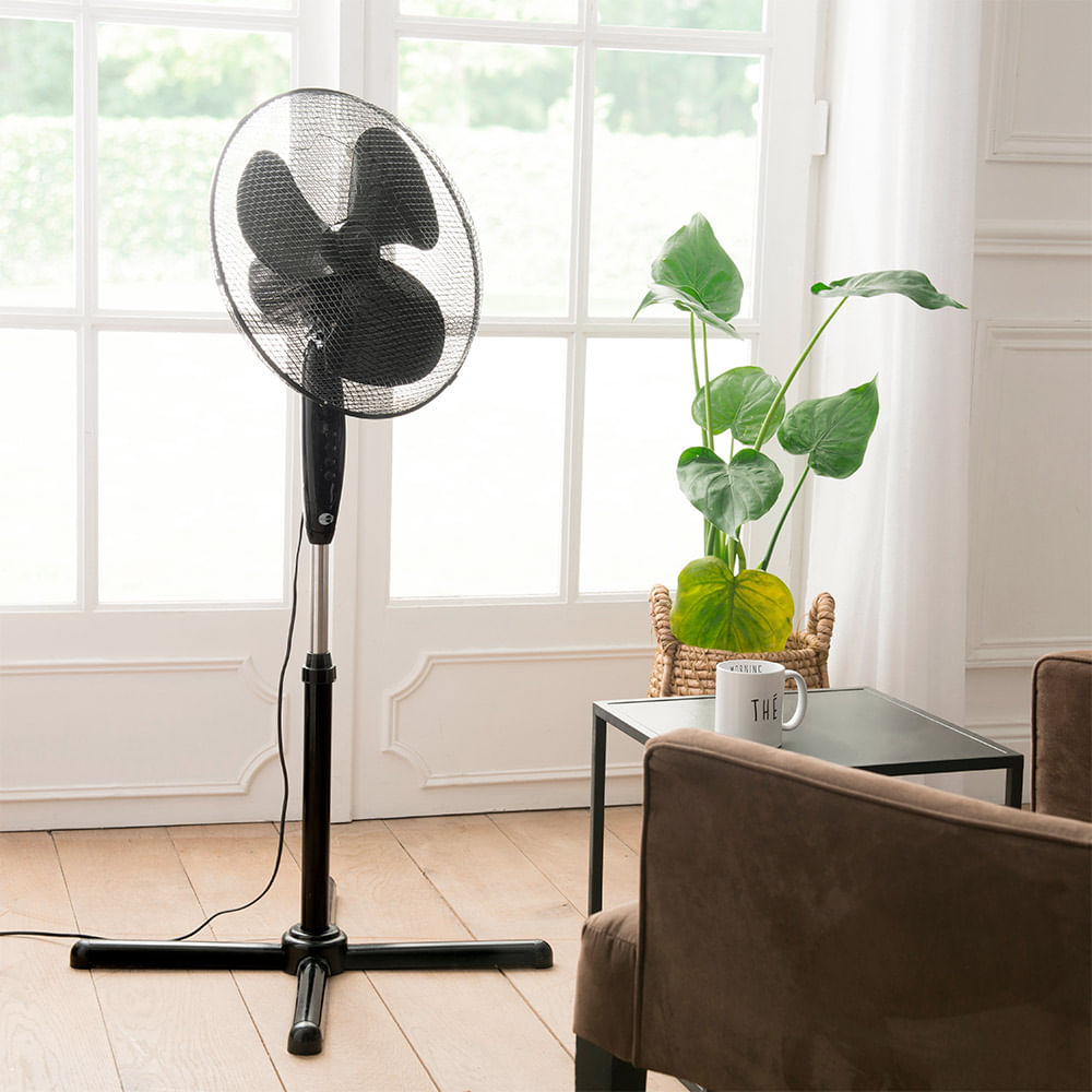 Ventilador Pedestal 40cm 45w Negro Equation - Promart