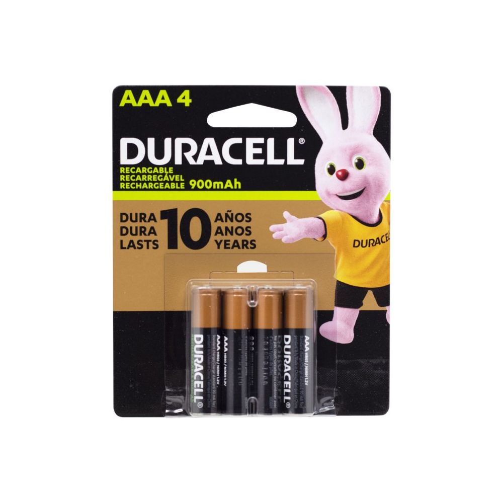 Pila Recargable AAA 900mAh (4 pilas) Duracell - Promart