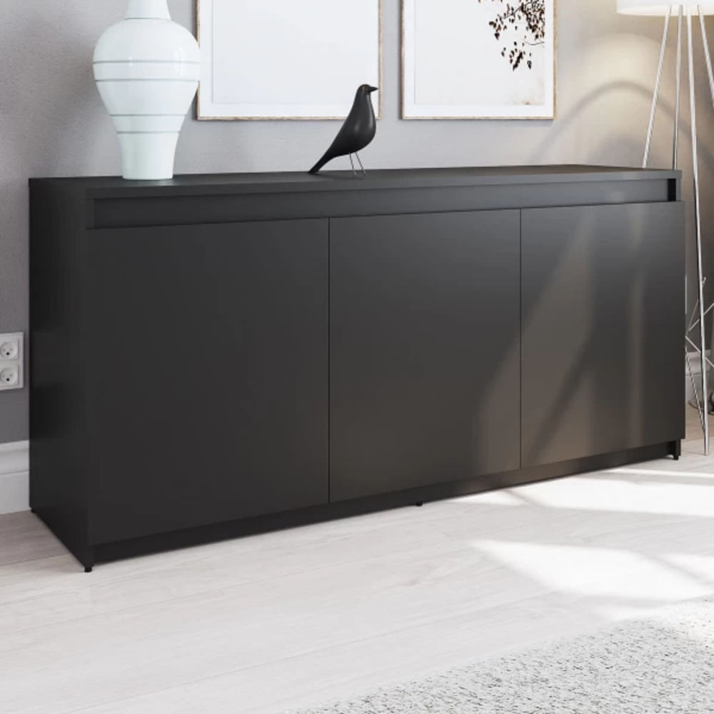 Aparador Moderno 3 puertas Robert color Negro TU MESITA