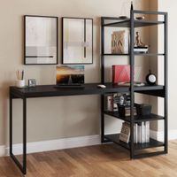 Escritorio práctico tipo Industrial Magno color Negro TU MESITA