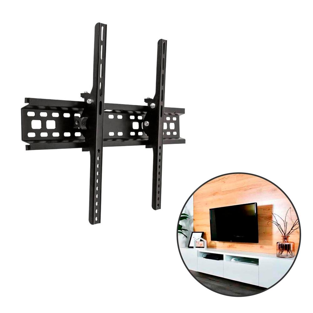 Soporte TV LED/TFT de pared, 32-80, hasta 50kg, distancia a la pared  70-470mm. Abatible.