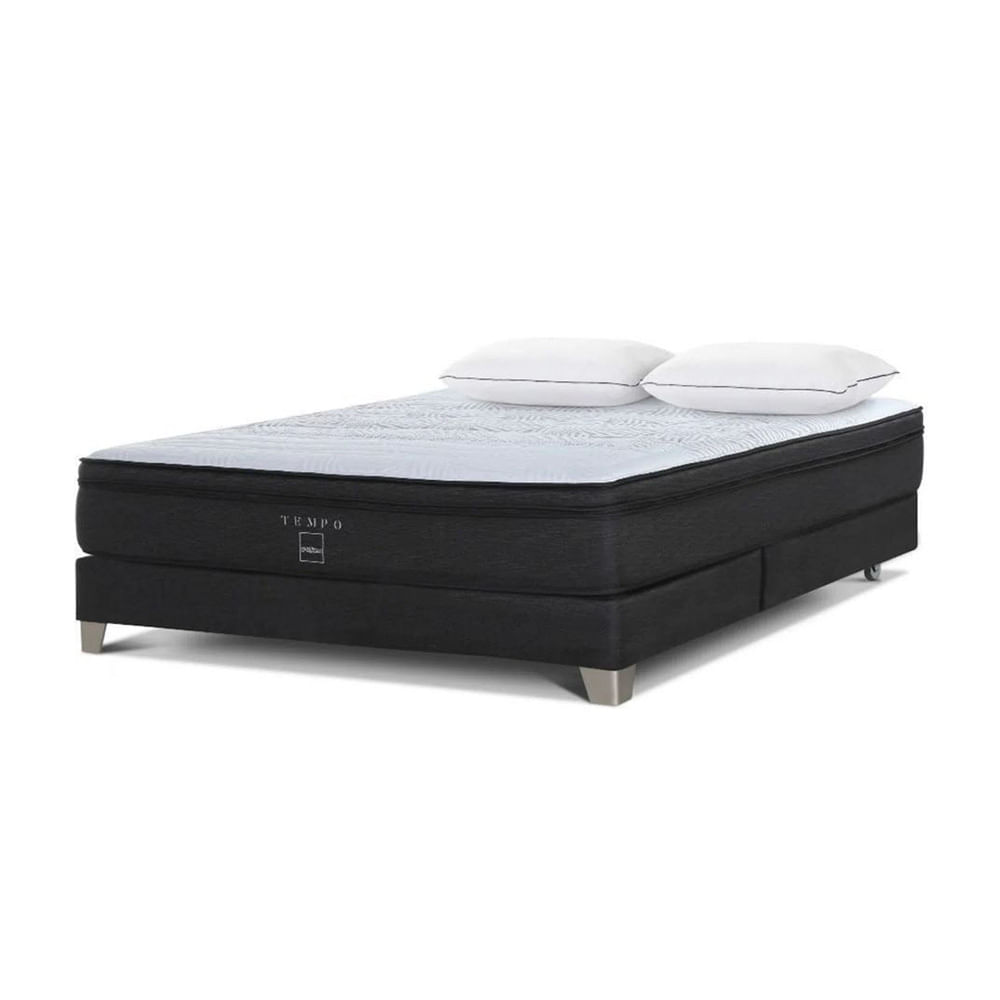 Box Tarima Tempo Queen + 2 Almohada Memory Max