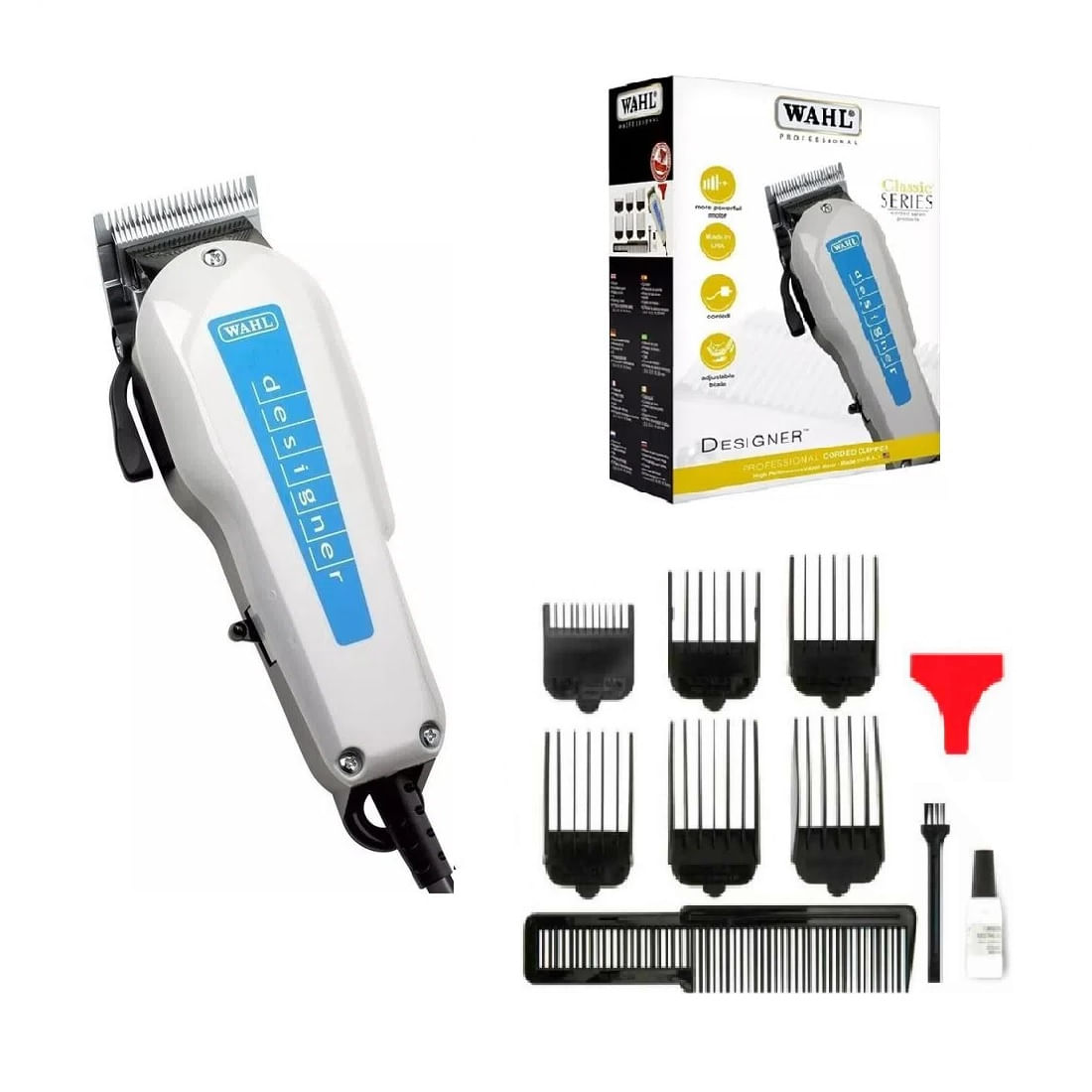 Máquina de Corte Clipper Wahl Designer Nonpolarizad 10 piezas