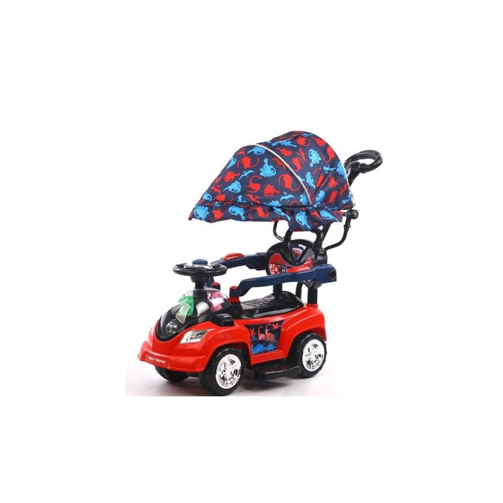 Carritos con Sombrilla Infantil Dinos Rojo