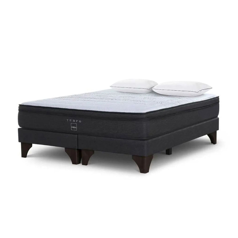 Cama Europea Tempo King + 2 Almohadas Memory Max