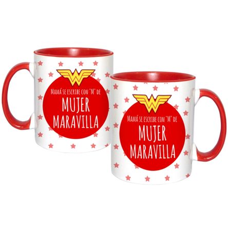 Taza Dia de la Madre Mujer Maravilla