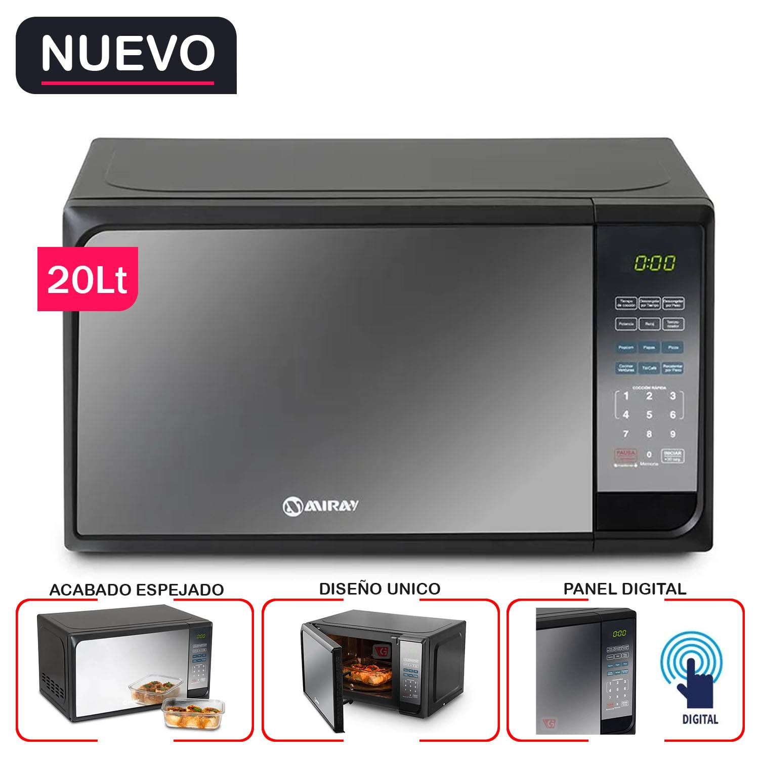 Horno Microondas OSTER 20L POGME2701 Blanco