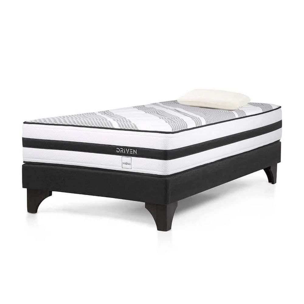 Cama Europea Driven 1.5 Plazas + 1 Almohada Memory Max