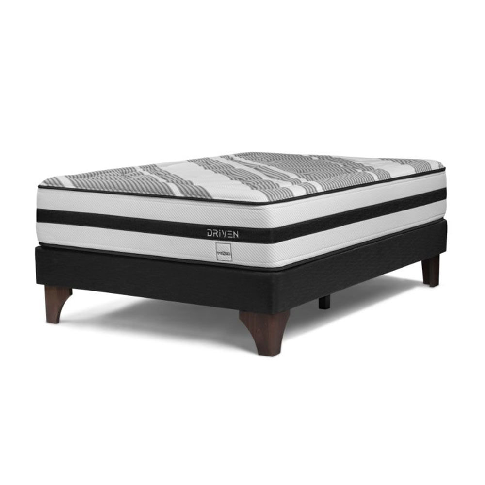 Cama Europea Driven 2 Plazas + 2 Almohadas Memory Max